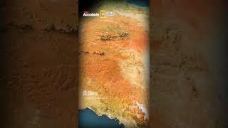 Australia High Resolution Map #shorts #australia #3dmap