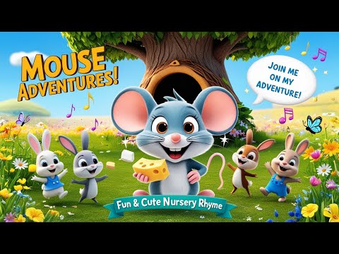 Mouse Song for Kids | Fun & Cute Nursery Rhyme with Little Mouse Adventures