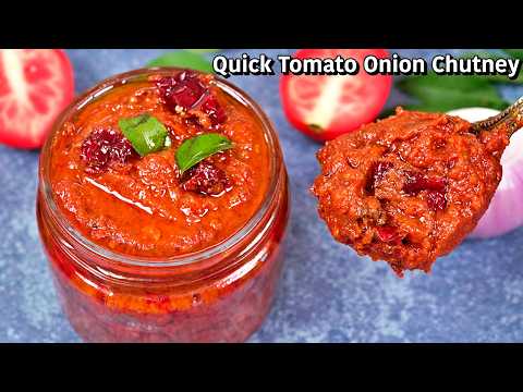 Spice up Your Meals with Homemade Tomato Onion Chutney | Quick Recipe | Perfect Side Dish