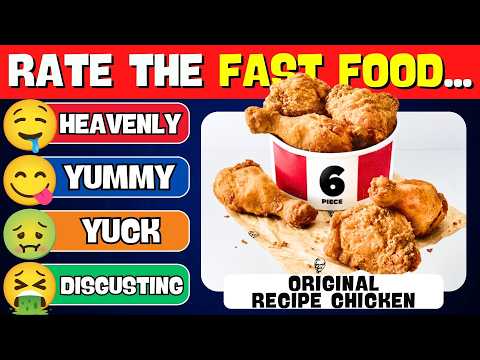 Rate The Fast Food 🍟🍔🌮 | Random Quizzes