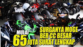 YUDHA MOGE GARAGE, BANYAK BANGET MOTOR GEDE SPORT BIKE DAN MOTOR LANGKA