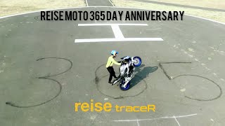 Reise moto 365 day anniversary drifting on reise moto tracer tyres #r15v4 #burnout #bikestunt #bike