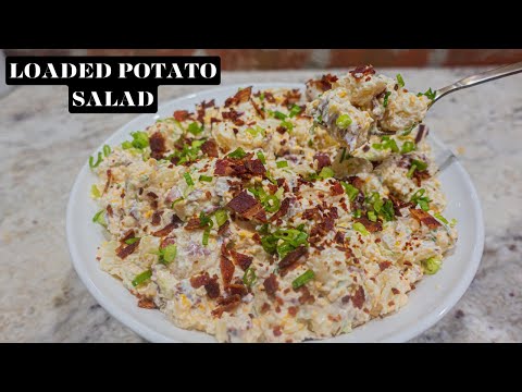 EASY potato salad recipe - Loaded potato salad