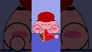 Kirby Animation - Yes OR No - Giant Spicy Chicken Asmr Mukbang