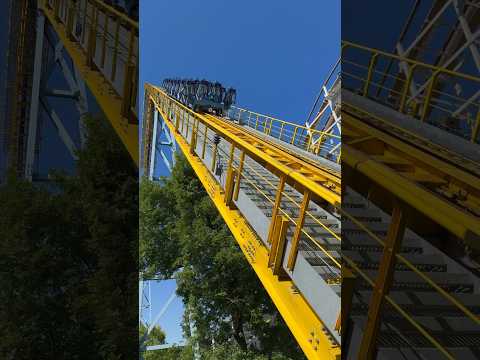 Skyrush Rise To The Heavens Is so Quick #rollercoaster #coaster #hersheypark #ride #themepark #fast