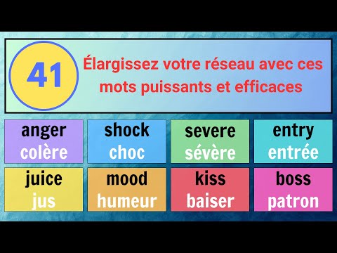 (41) Les mots anglais à maîtriser pour renforcer votre réseau professionnel et personnel