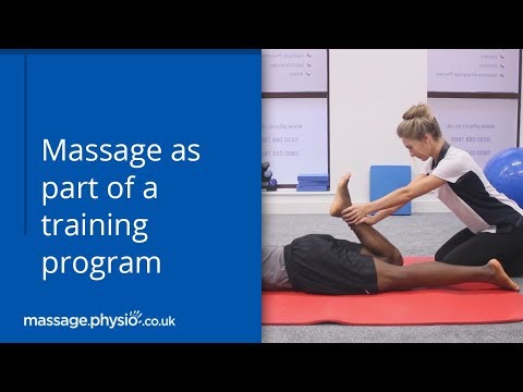 Massage as part of a training program