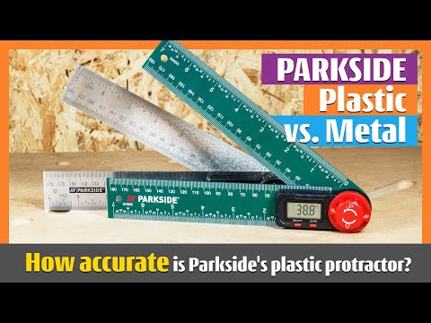 Plastic or Metal? How accurate is New Parkside plastic angle measure finder meter? #parkside #tools