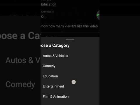 How to Choose Category in YouTube | YouTube Video Category #tech #shorts