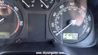 Skoda Octavia Mk1 Service Light Reset