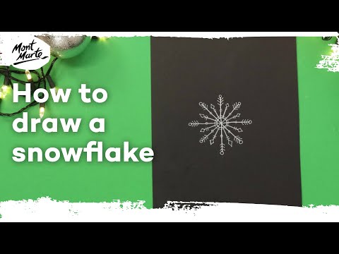 How to draw a snowflake