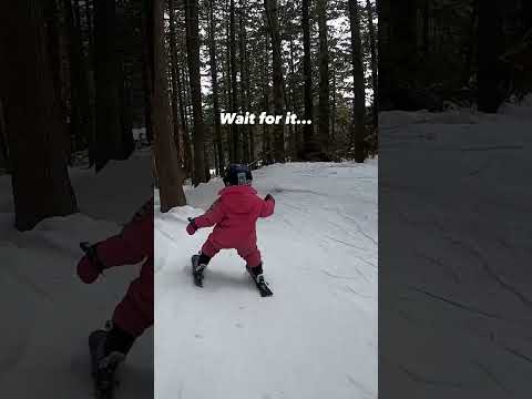 Being toddler can be hard... #skiing #toddler #failarmy