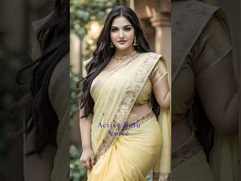 Saree Fashion ❤️ Plus Size Lookbook #model #ailookbook #shorts