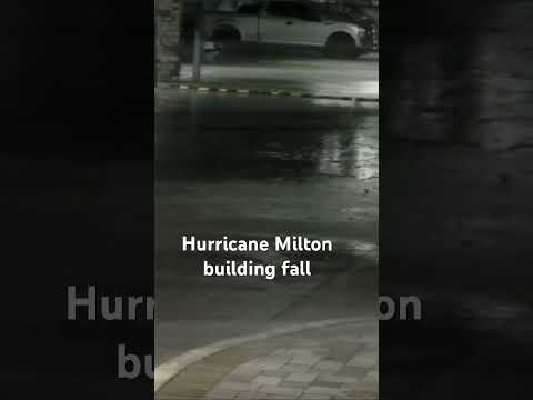 Hurricane Milton building fall #storm #hurricanemilton #florida #fyp