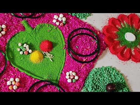 मकर संक्रांति डेकोरेशन अतिशय सोपी रांगोळी makar Sankranti rangoli#makar Sankranti#decoration