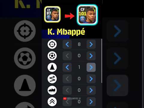 101 Rated Base Card Mbappe 😱🔥 How to Get 101 Rated Mbappe in eFootball 24 Mobile? #shorts #efootball