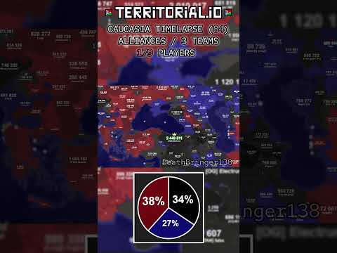 Domino effect 🂍 | ALLIANCES 3 | ⏰ 25x | Territorial.io Timelapse | #84 |