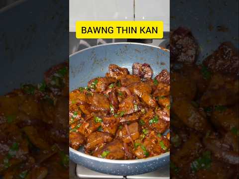 BAWNG THIN KAN/BEEF LIVER STIR FRY#shorts#mizo eisiam