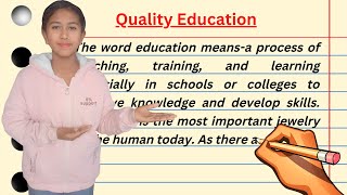 Essay on Quality Education