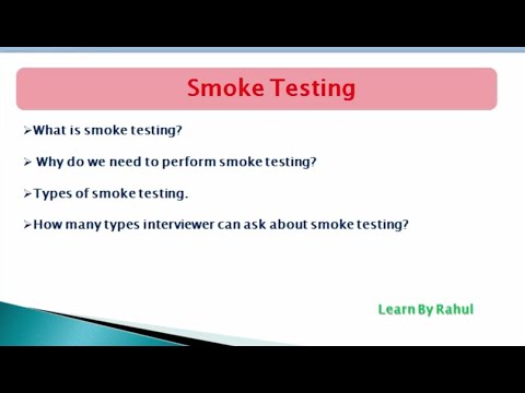 What is smoke testing? | smoke testing in software testing | Manual Testing Tutorial (PART 12)