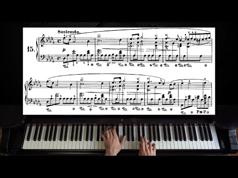 Chopin - "Raindrop" Prelude Op. 28, No. 15 | Piano with Sheet Music