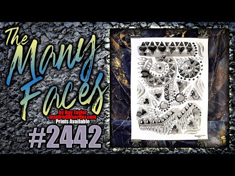 #2442 The Many Faces 2024 Collection: Ink Painting Process Timelapse with Ray Taylor