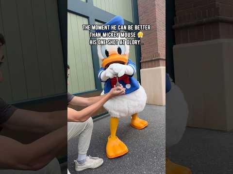 DONALD DUCK PULLED THE SWORD OUT OF THE STONE AT DISNEY WORLD