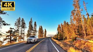 Yellowstone to Grand Teton, Wyoming Scenic Drive - 4K Driving Adventure