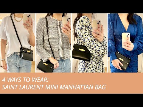 SAINT LAURENT MINI MANHATTAN BAG | Mod Shots & Styling Options