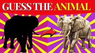 Guess The Animal by Silhouette | Animal Quiz | Quiz | 2024