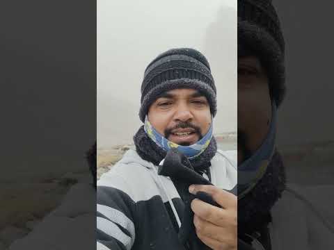 Experiencing snowfall at Gumbok Ranjan , Zanskar Himachal Pradesh #shorts