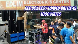 RCF BOX COPY LOADED BATTLE 15 LIVE 1800W/CATEGORY 5.0 2000W/AS800 CROWN 800W @electrosoundsanddiy