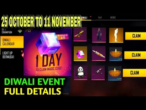 FREE FIRE DIWALI EVENT 2021 || DIWALI EVENT FREE ITEMS | FIRE FIRE NEW EVENT | #diwalieventfreefire