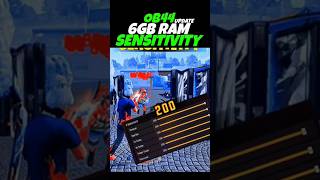 Best sensitivity for 6gb ram after ob44 update | ob44 update free fire sensitivity for 6gb ram