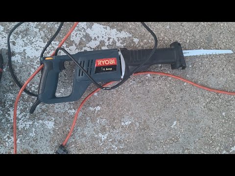 HOW TO CHANGE A Reciprocating Blade 6" 8T fron a RYOBI  6 Amp Corded Reciprocating Saw #tools #diy