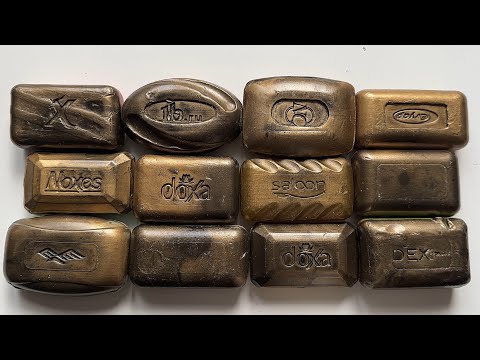 ASMR cutting of dry bronze soap🛎️