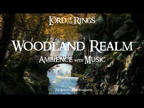 Lord Of The Rings | The Woodland Realm | Ambience & Music | 3 Hours | Studying, Relaxing, Sleeping