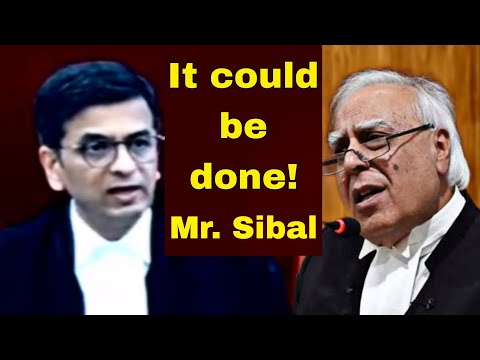 CJI DY Chandrachud to Kapil Sibal,  Supreme court