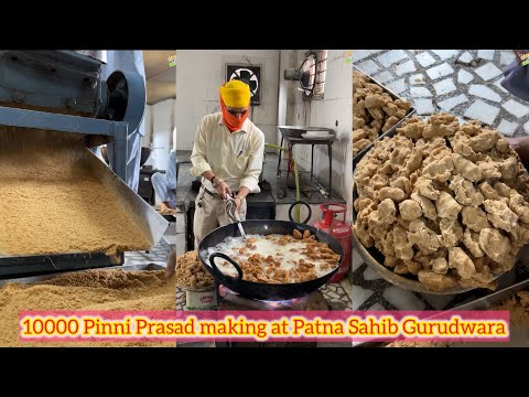 10000 Pinni Prasad making at Patna Sahib Gurudwara🙏🙏 Waheguru Ji🙏🙏