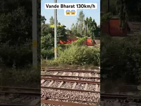 Top speed 130km/h | Vande Bharat 🇮🇳 😍🥰| #trending #viral #youtubeshorts #vandebharatexpress