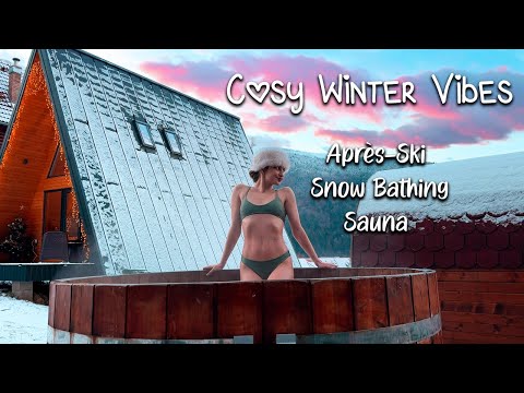 Staying in a Cosy A-Frame Cabin | Slow Living in the Mountains | Cosy Winter Vlog