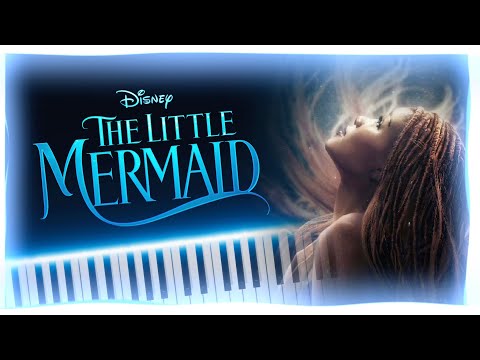 The Little Mermaid (2023) - Kiss the Girl (Piano Tutorial + Sheet Music) [lofi]