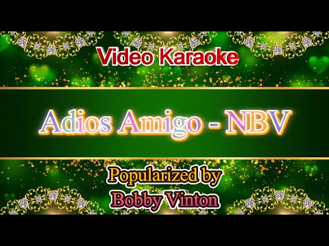 Adios Amigo - Bobby Vinton No Backing Vocals Video Karaoke