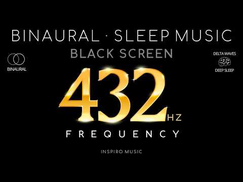 BLACK SCREEN SLEEP MUSIC | Attract LOVE and Abundance | 432 frequency BINAURAL