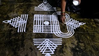 Dhanurmasam special rangoli design  Sankranthi muggulu