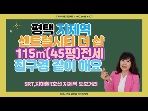 평택지제역 센트럴시티 더 샾 115㎡( 45평)집구경하기.2탄