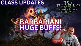 Diablo 4 Season 7: HUGE Barbarian Buffs Coming!