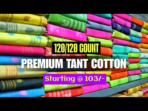 Premium Bengal Tant Cotton Saree Manufacturer & Wholesaler In Santipur | Tant Saree Wholesale Market