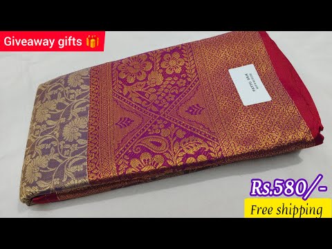 🎉Trending Tissue Sarees Collections (09.11.2024) Function wear sarees 🌺