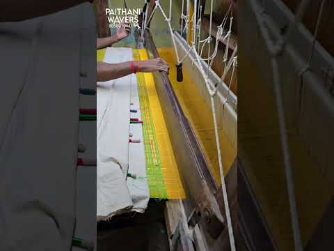 Making silk saree Pallu Design #silkfactory #handloom #paithani #paithanisilk #traditional